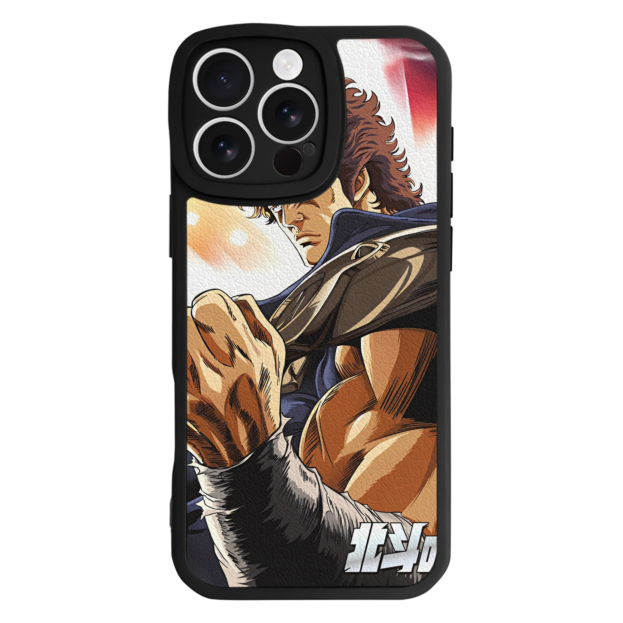 （画像用） 北斗の拳 Fist of the North Star 【iPhone 16シリーズ対応】シリコンスマホケース（レザー調） 材質：シリコン
